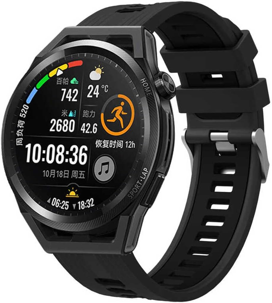 Alternative view of - ile uyumlu Galaxy Gear S3 Kordon Çift Renk Çizgili Kordon