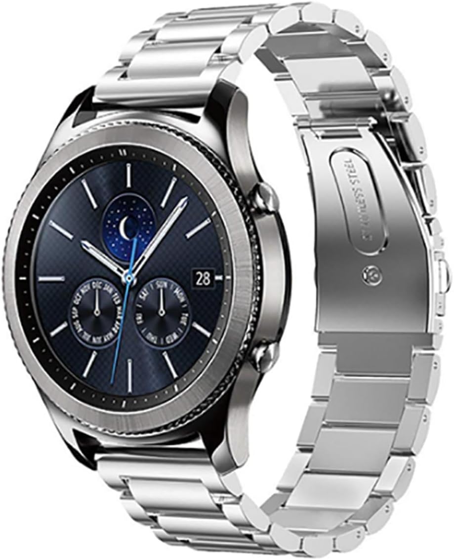 - ile uyumlu Galaxy 42mm 2 40mm 44mm Kordon Klipsli Metal Kordon 04