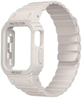- ile uyumlu 10/11 42mm-38/40/41mm Kordon Defens Kasa Koruyuculu Silikon Band 142 2/3/4/5/6/se
