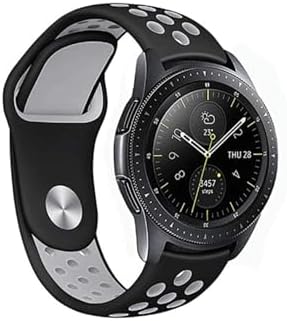 Alternative view of - Gear S2 (20MM RHN) ile Uyumlu Rhn Krd-02 Silikon Kordon Siyah Kırmızı
