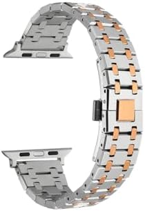- ile uyumlu 10/11 42mm-38/40/41mm Kordon Zincir Dizayn Metal Kordon 83 2/3/4/5/6/se/7/8/9