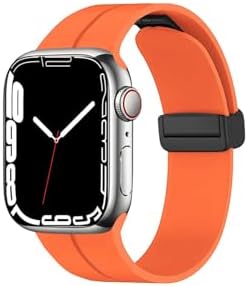 - 44/45/46/49mm Kordon Magnetli Ayarlanır Silikon Kordon 2/3/4/5/6/se/7/8/9/10/11/ultra ile Uyumlu