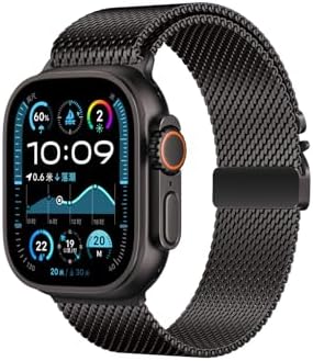 - 7/8/9 41mm ile Uyumlu Kordon Titanyum Kelebek Klipsli Milano Loop 121