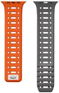 - 10/11 42mm-38/40/41mm Kordon Renkli 3Delikli Esnek Silikon Strap 124 2/3/4/5/6/se/7/8/9 ile Uyumlu
