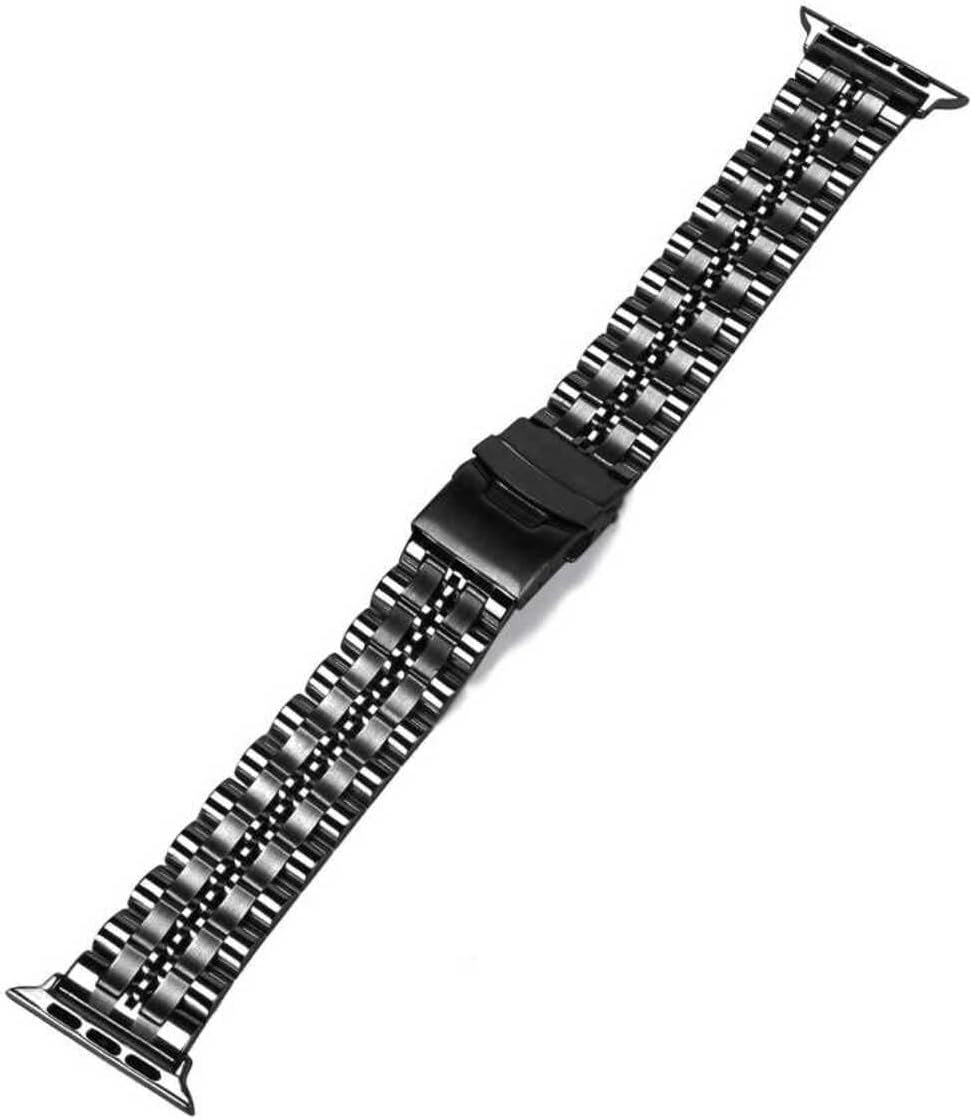 - 44/45/46/49mm Kordon Şeritli Bakla Metal Kordon 54 2/3/4/5/6/se/7/8/9/10/11/ultra ile Uyumlu