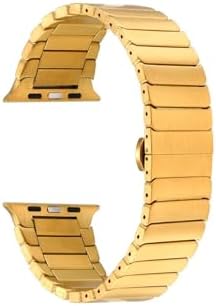 - ile uyumlu 10/11 42mm-38/40/41mm Kordon Bakla Metal Strap Kayış 79 2/3/4/5/6/se/7/8/9