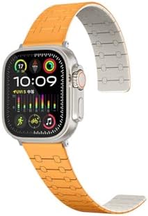 - 7/8/9 41mm Kordon Şerit Çizgi İnce Dizayn Magnetik Strap 111 ile Uyumlu