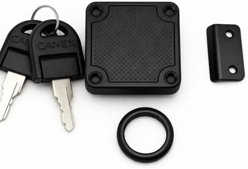 Profesyonel Kare Çekmece Kilidi, Nikel, 22 mm, 4x4 cm, 2 Anahtarlı, Yüksek Kaliteli, Güvenli Kilit, Dayanıklı, Ofis, Evrak Dolabı Uyumlu, Kolay Montaj, Mobilya Çekmece Kilidi, Siyah