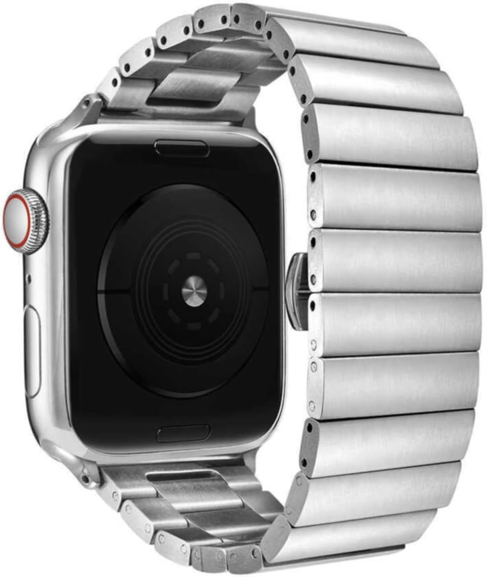 Alternative view of - ile uyumlu 42mm 44mm 45mm 49mm 1/2/3/4/5/6/se/se2/7/8/9/ultra 1/2 Metal Katlamalı Klipsli Kordon