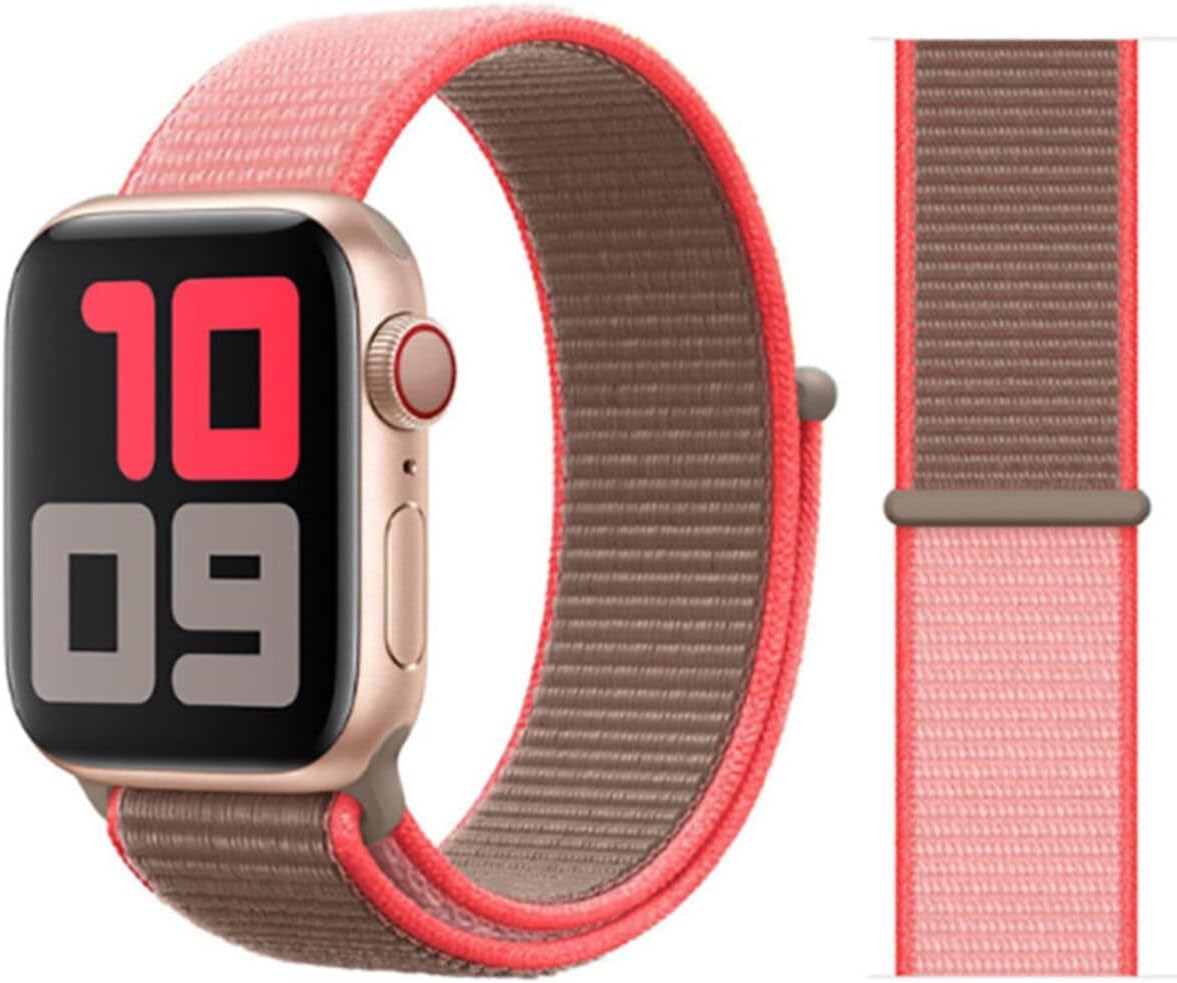 Alternative view of - 42mm ile Uyumlu KRD-03 Hasır Kordon 56-Neon Pink 1