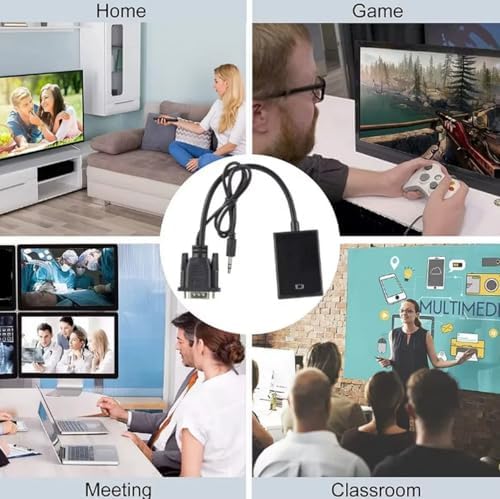 Alternative view of VGA to HDMI Çevirici Adaptör 3.5 Mm Ses Girişli