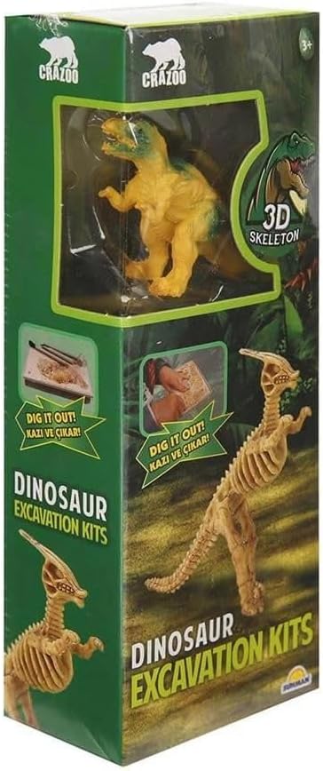 Alternative view of Crazoo Dinozor Figürlü 3D Kazı Seti -1 adet stokta olan gönderilir