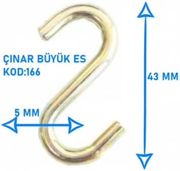 Alternative view of S Kanca Demiri Askı Kancası Mutfak Dolap Düzenleme Kancaları Ev Dekorasyon Kancası 10 Adet Büyük