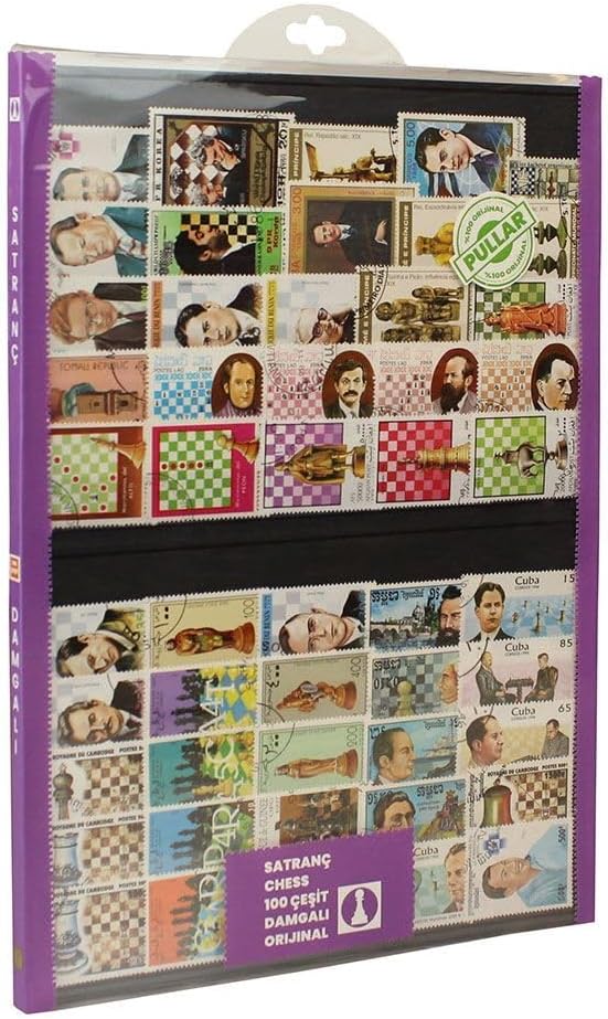 PULKO HistorY 1970 Satranç Chess 50 Çeşit Damgalı Pul Koleksiyonu