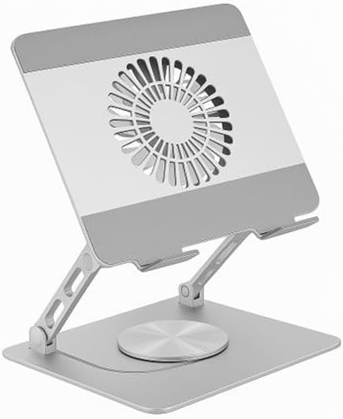 Alternative view of Şok Soğutma Profesyonel Dizüstü Bilgisayar Notebook Soğutucu Laptop Stand Oyuncu Laptoplarına Özel Tek Büyük Fanı İle Hızlı Soğutma 1 Type-C Giriş 360 Derece Döner | K8