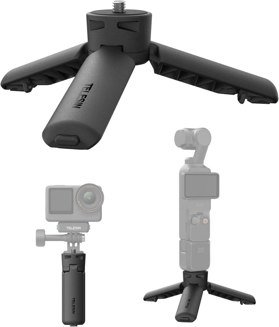 Mini & Grip, Osmo 3 için Mini, Evrensel 1/4'' Bağlantı ile Geniş Uyumluluk