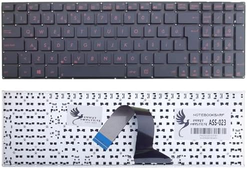 Alternative view of Asus F552Ep, F552La, F552Ld İle Uyumlu Klavye (Kırmızı Tuş)