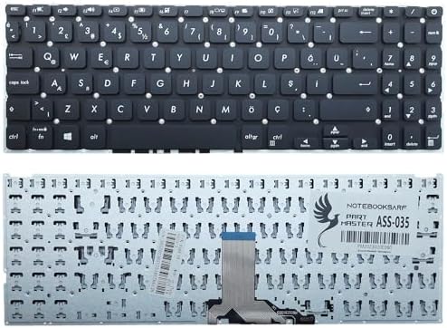 Asus X509Fb-Br127T, X515Fa-Ej053T Notebook İle Uyumlu Klavye, Siyah