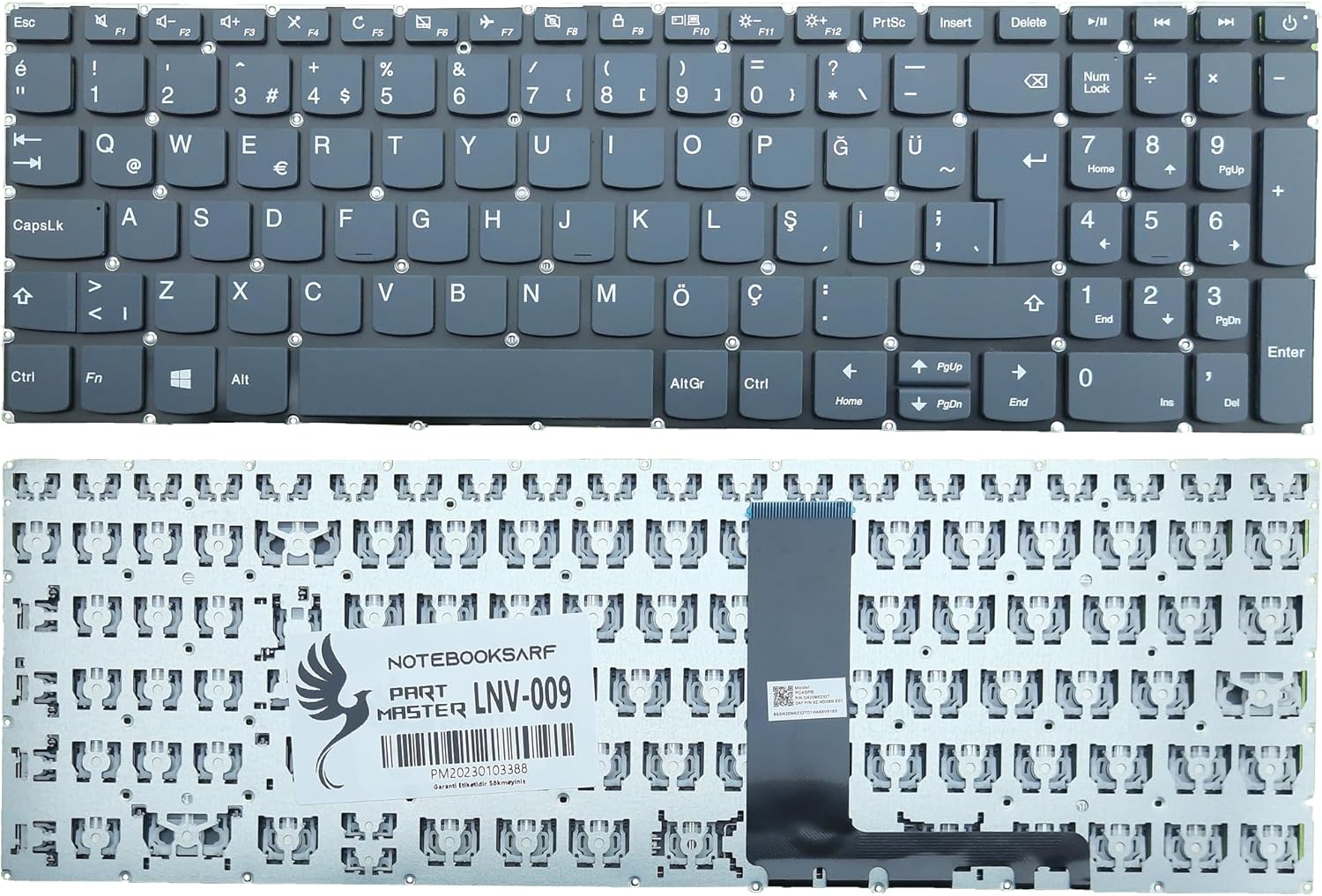 Alternative view of V15-Igl Type 82C3, 82Nn İle Uyumlu Klavye, Füme