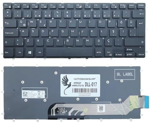 Vostro 3491 Tkn34Rks91C01 Notebook İle Uyumlu Klavye, Siyah