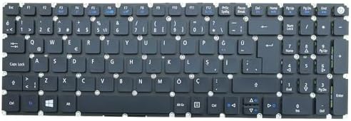 Acer Aspire E5-576G-56F9 Notebook İle Uyumlu Klavye, Siyah