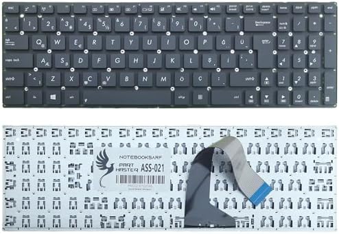 Asus 0Knb0-610Atu0013, 90Nb02G1-R31Ru0 İle Uyumlu Klavye, Siyah