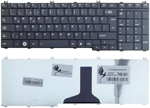 Satellite L655-144, L655-11L, L750-1Mf İle Uyumlu Klavye, Siyah