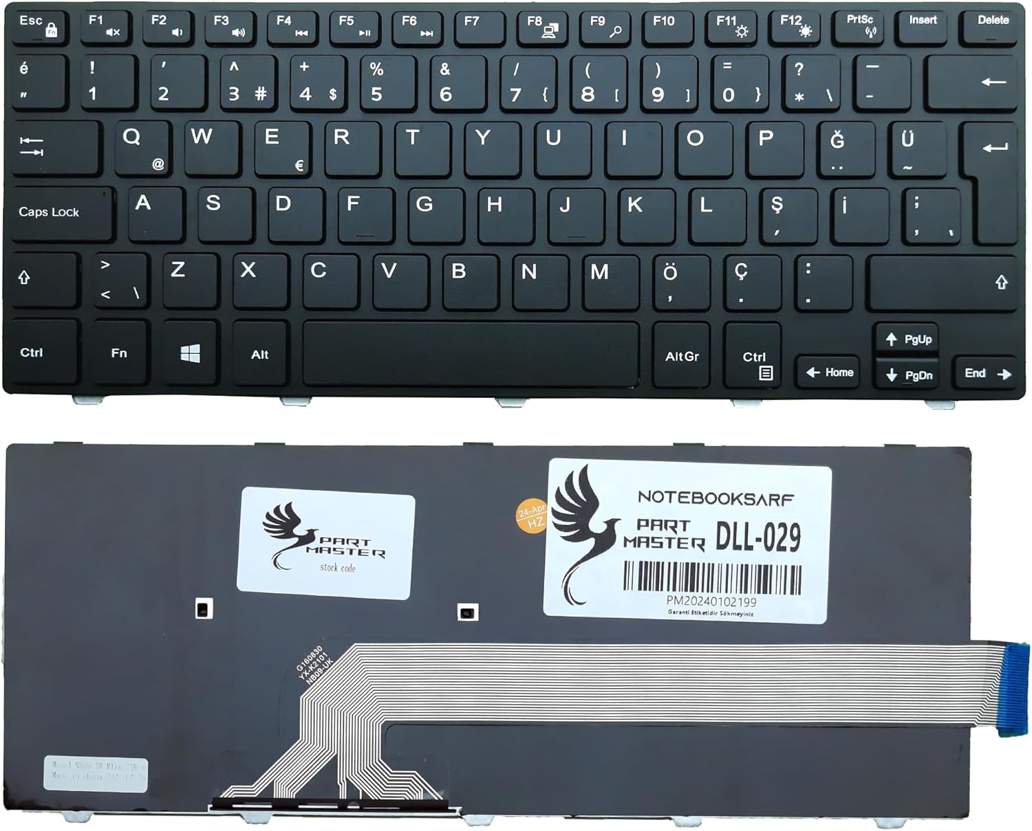Vostro 3446 P52G, P52G001 Notebook İle Uyumlu Klavye