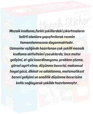 Alternative view of Mozaik 2+ Yaş Çocuklar için Eğitici Kodlama ve Dikkat Geliştirme Etkinlik Oyunu, SM-CA-OYUN-MOZAIKSTICKER-5267