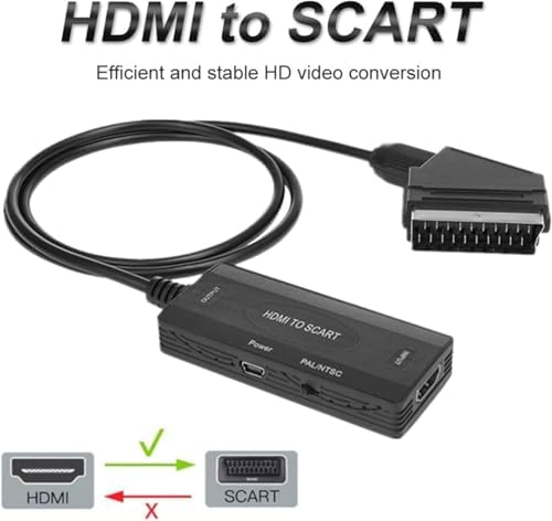 Alternative view of HDMI to Dönüştürücü Adaptör, HDMI Görüntü ve Sesi CVBS’e Çevirme, 1080p Destekli, PAL NTSC Uyumlu, Eski Tip TV ve VHS DVD İçin | ZR1127