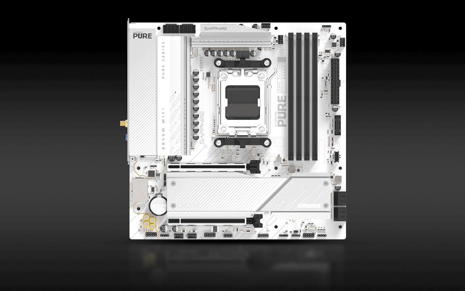 Alternative view of SAPPHIRE ANAKART AMD AM5 MATX PURE B850M WIFI 52123-02-40G