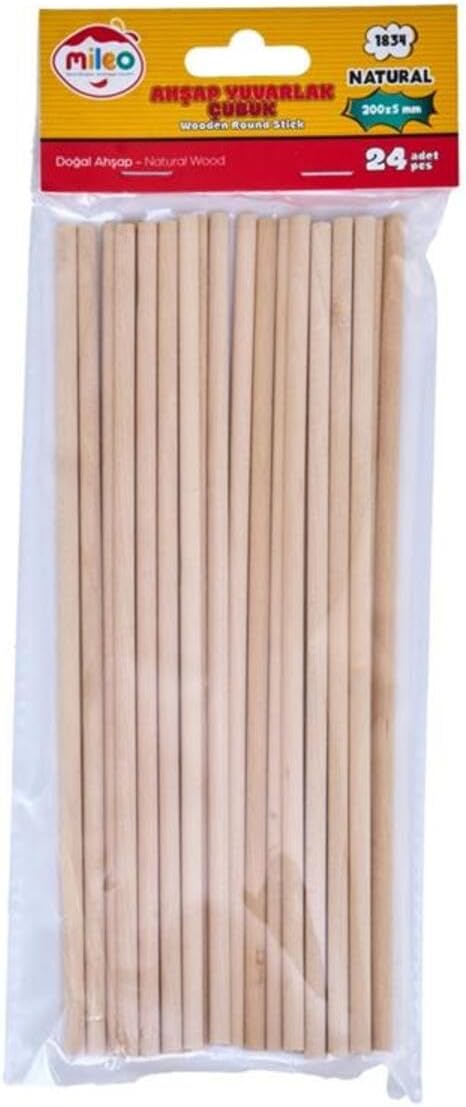 Mas Mileo Ahşap Çubuk Yuvarlak 5x200mm Naturel 1834 TYBLGL3LL4JR7NZF07