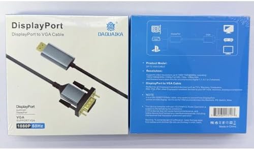 Alternative view of Cr38 Display Port'dan VGA'ya 1080p 60Hz Kablo Ses ve Görüntü Aktarıcı PS 3,4,5 2 Metre