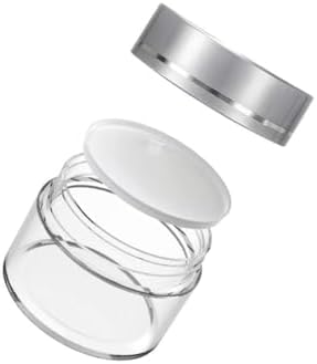 50 ml Boş Şeffaf Cam Seyahat Krem ve Organizer Kavanozu Kozmetik Şişesi
