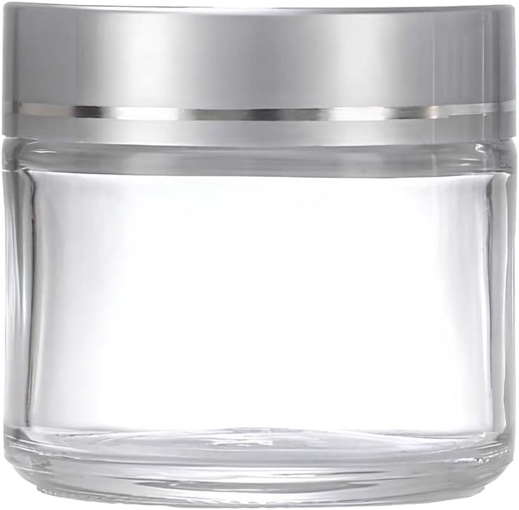 Alternative view of 50 ml Boş Şeffaf Cam Seyahat Krem ve Organizer Kavanozu Kozmetik Şişesi