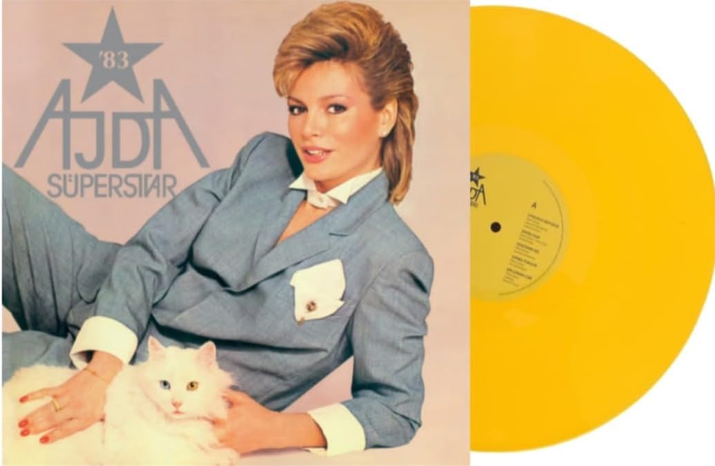 Ajda Pekkan Süperstar '83 Sarı Renkli Plak, Türk Pop Müzik Albümü LP