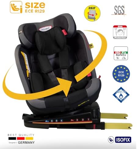 Alternative view of Holmer Kids Maxi Protect Aero 3d (360° Dönebilir) I-Size 0-36kg Oto Koltuğu Isofix/sps/sıp/latch (Siyah)