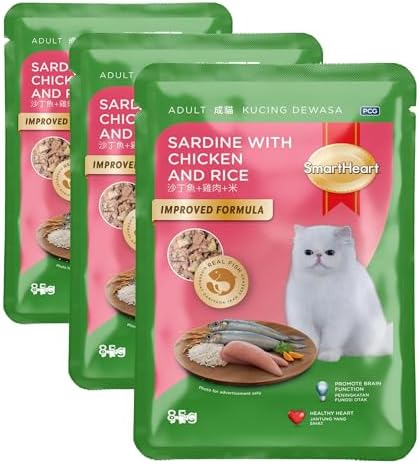 Alternative view of Smartheart Pouch Tavuk ve Pirinçle Sardalye 85 gr (3 paketi)