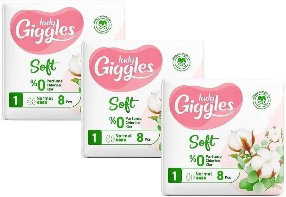 Giggles Lady Soft Hijyenik Ped Normal 8 Adet (3 paketi)
