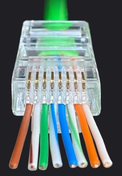 Alternative view of 18439 EZ YENİ NESİL CAT5/CAT6 8P/8C AÇIK UÇLU DELİKLİ KABLO UCU SOKET (25)