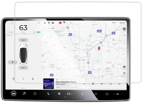 Alternative view of Model Y İle Uyumlu Yüksek Kalite Araç Multimedya Temperli Cam Ekran Koruyucu T esla için Oto Aksesuar için Multimedya Cam Temperli Ekran Koruyucu Security