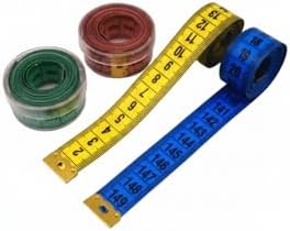 3 Adet 150 Cm Vücut Beden Ölçüm Metresi,Diyetisyen Ve Terzi Mezurası,Kıyafet Ve Vücut Ölçümü İçin Mezura