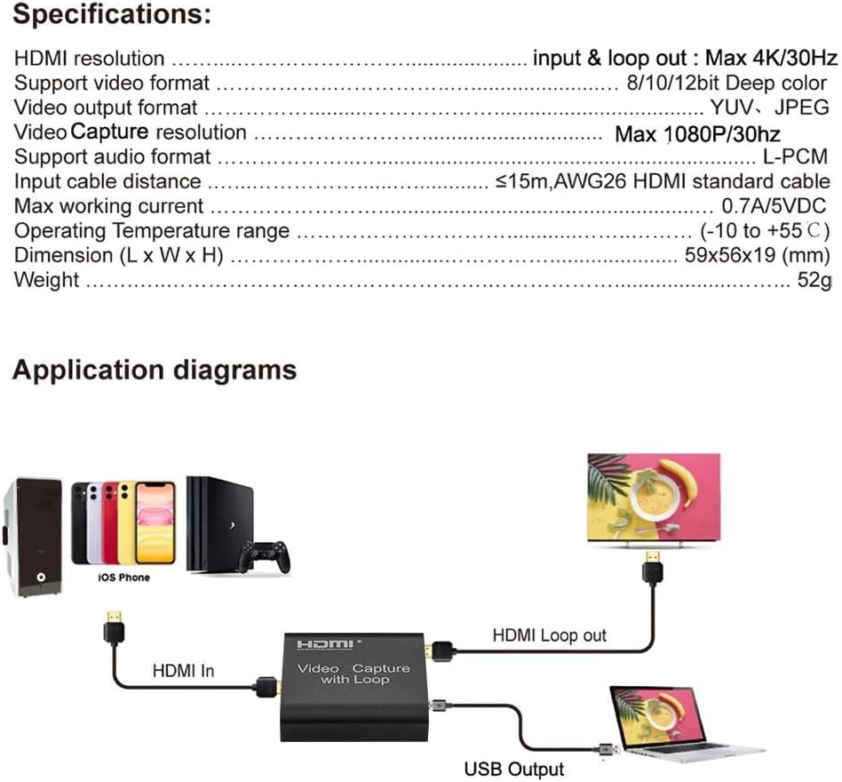 Alternative view of 4759 Hdmi 4k Video Capture Ezcap Usb Video Capture Hdmi Kaydedici Yakalama Kartı