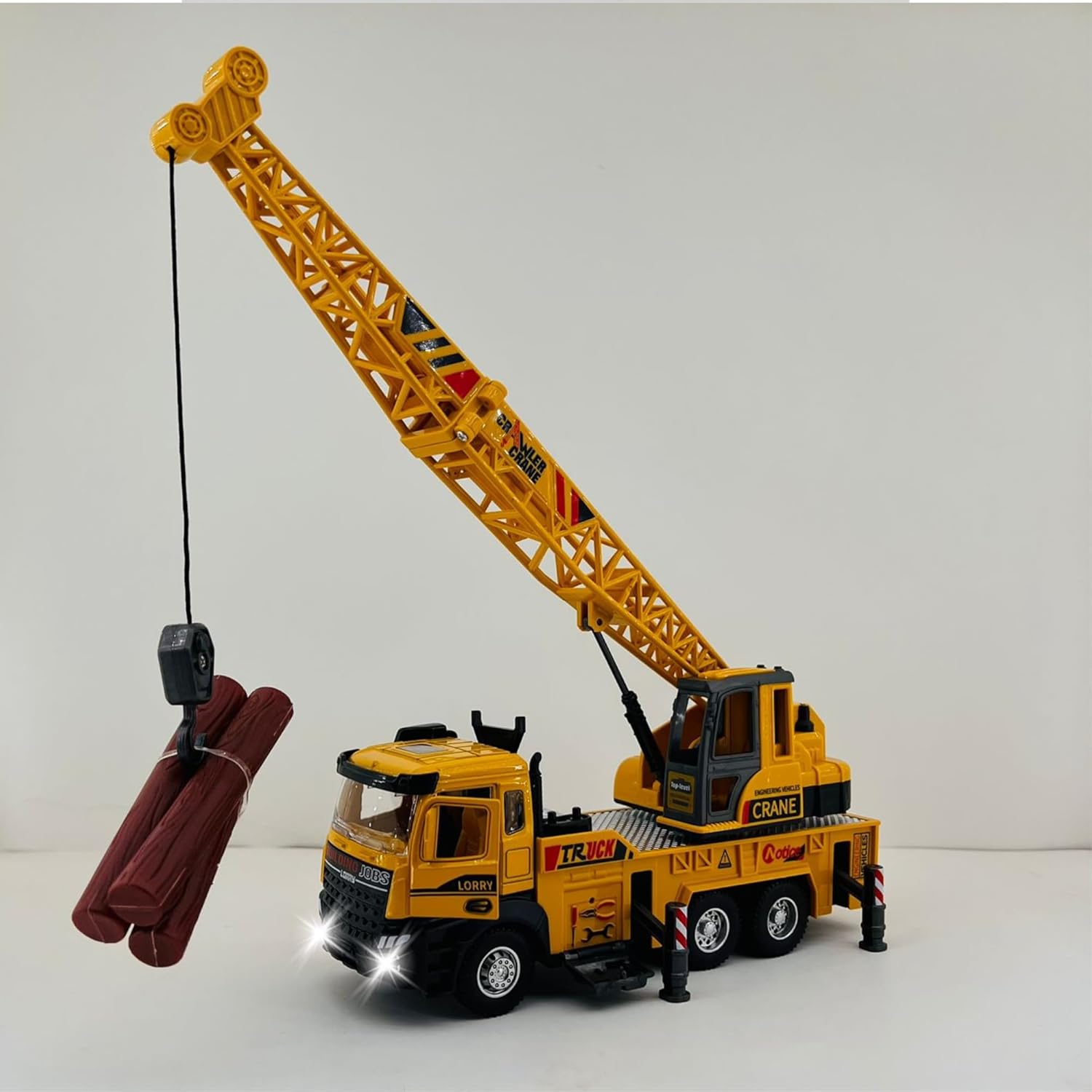Alternative view of Giffy/Oyuncak İş Makinesi Sesli Işıklı Çek Bırak Vinç, Kule Vinç ve Kepçe 30 Cm Aksesuarlı Kapıları Açılan (Kule Vinç)