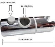 Alternative view of 2 Adet Sürgülü Duşlar Için Ayarlanabilir 22mm Duş Mafsalı Duş Başlığı Tutucu Mafsal