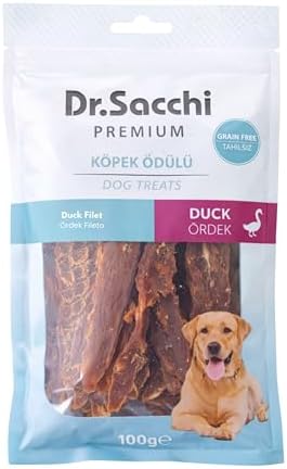 Dr.Sacchi Premium Ördekli Fileto Tahılsız Köpek Ödülü 100 Gr