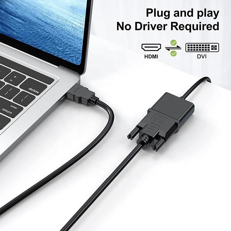 PX-4106 Molex 2 Metre DVI to HDMI kablo, hdmi dvi Kablo, 1080P FHD Çift Yönlü DVI HDMI Kablo