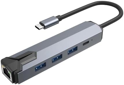 Alternative view of USB-C to Gigabit Ethernet Adaptör 3 Port USB 3.0 Hub + PD Şarj Destekli Çoklayıcı, 1000 Mbps Kablolu İnternet, 5Gbps Veri Aktarımı | ZR1158