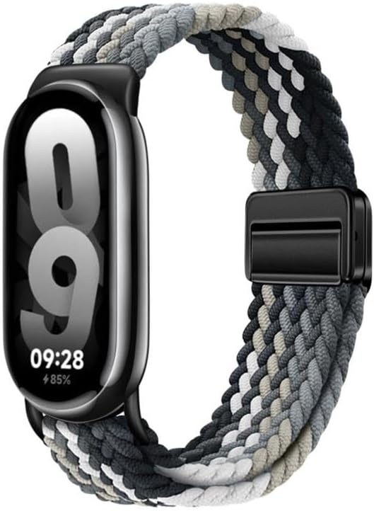 Alternative view of Mi Band 10/9/8 ile Uyumlu Örgü Loop Kordon Manyetik Toka Mekanizmalı Yumuşak ve Konforlu Smart Band10 Kordon Terletmeyen Hafif ve Elastik Kumaşlı Mi Band 10 Kordonu
