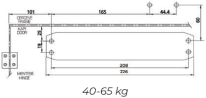 Alternative view of Std Kapıçek Kapı Hidroliği Kapı Kapatma Yayı Hidrolik (No:3) 40-65 kg